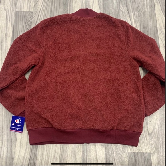Champion Mens Athletic Heritage Sherpa Jacket Felt Block C Jacket. NWOT - Picture 3 of 7